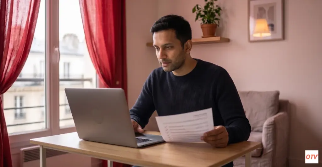 Homme qui se renseigne sur le montant du financement de France travail pour sa formation VTC.